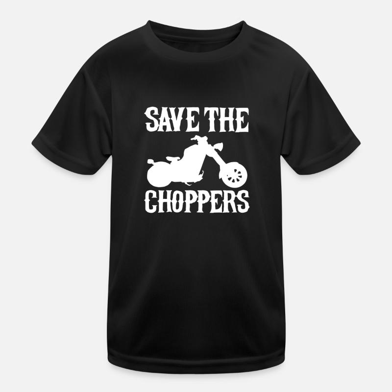 Save the Choppers Motocycliste Biker Chopper T-shirt sport Enfant