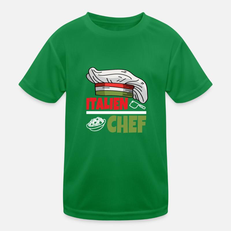 Italien Koch Kinder Funktions-T-Shirt