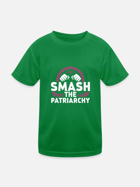 briser le féminisme du patriarcat en disant féminisme - T-shirt sport Enfant - vert - Devant