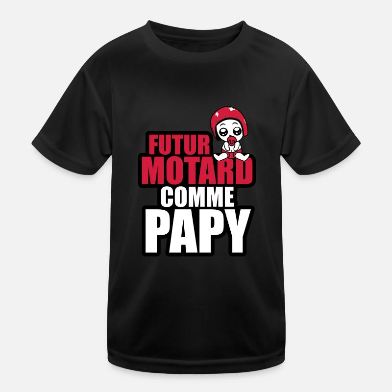 futur motard comme papy T-shirt sport Enfant