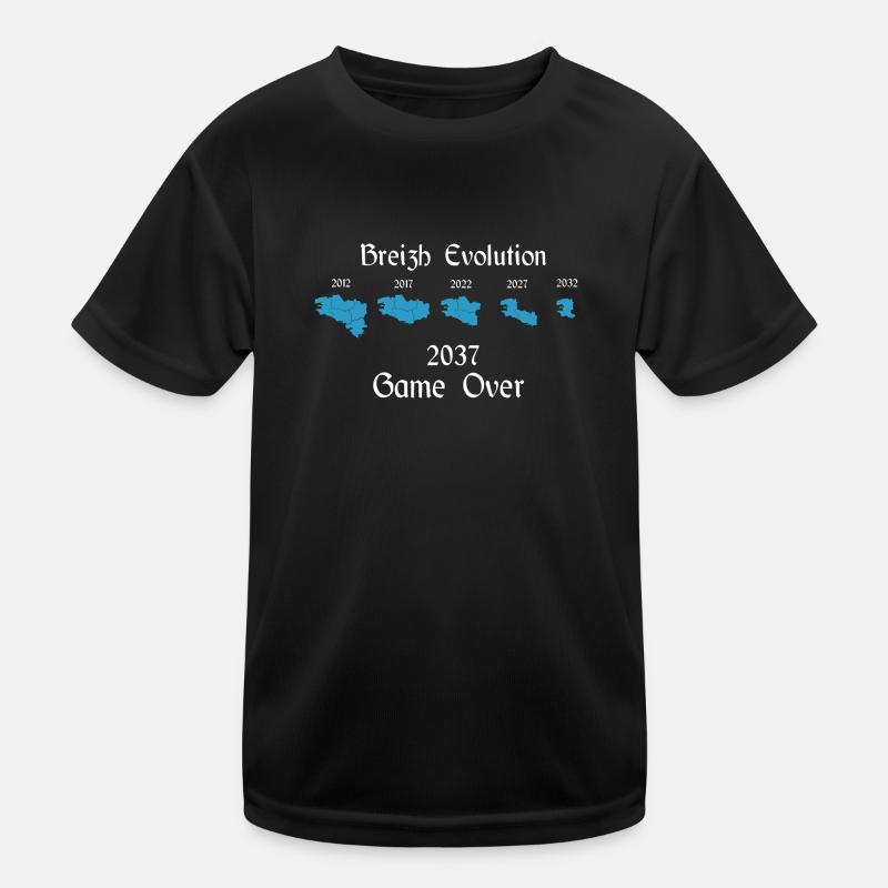 Bretagne Evolution - T-shirt sport Enfant - noir