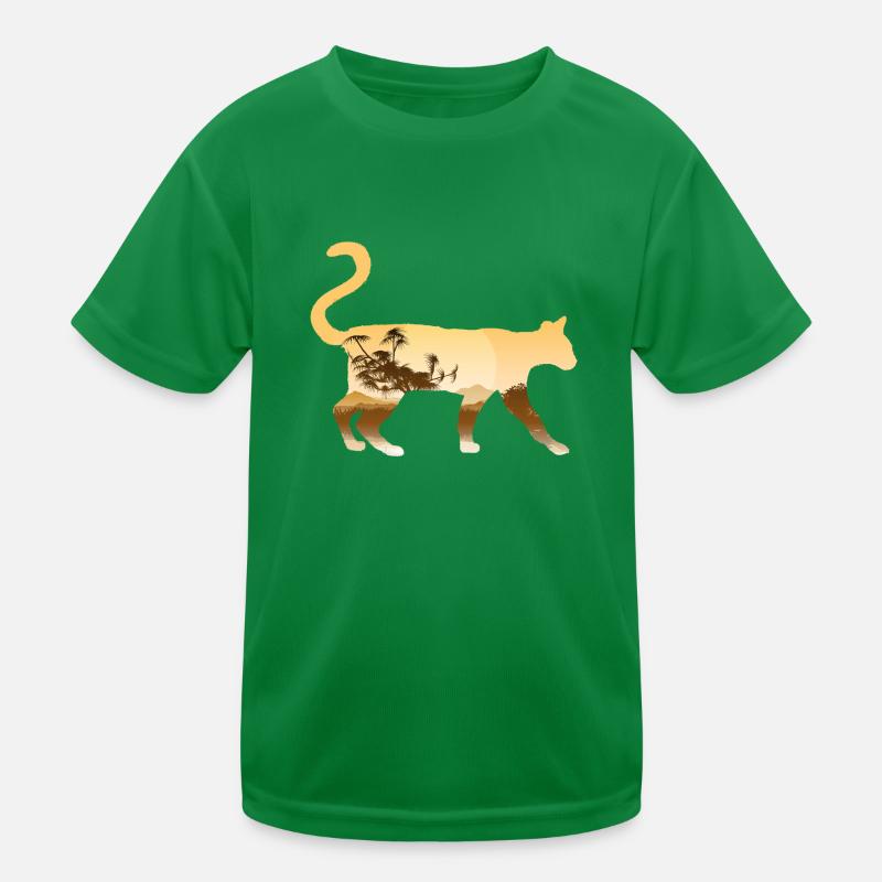 Serval Cat T-shirt sport Enfant