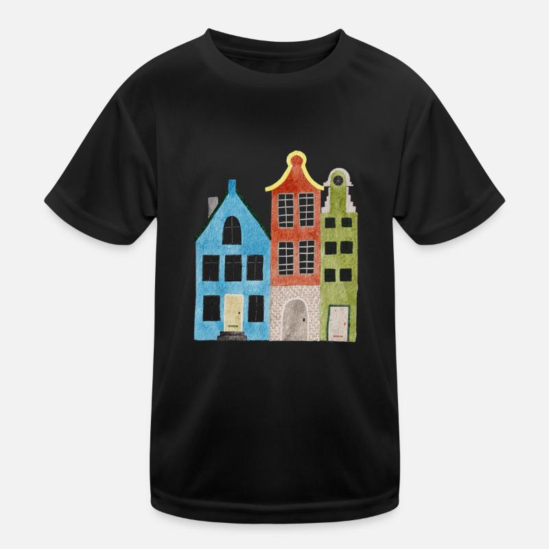 Häuser Kinder Funktions-T-Shirt