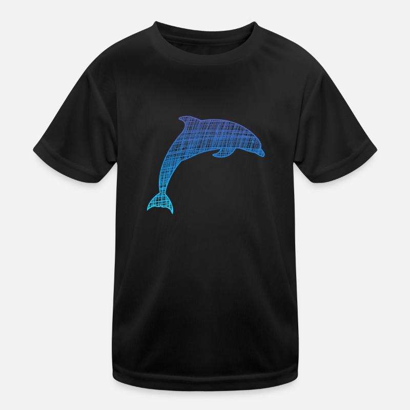 Delfin, Dolphin Kinder Funktions-T-Shirt