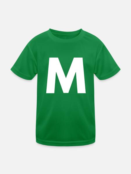 M - Kinder Funktions-T-Shirt - Kelly Green - Vorne