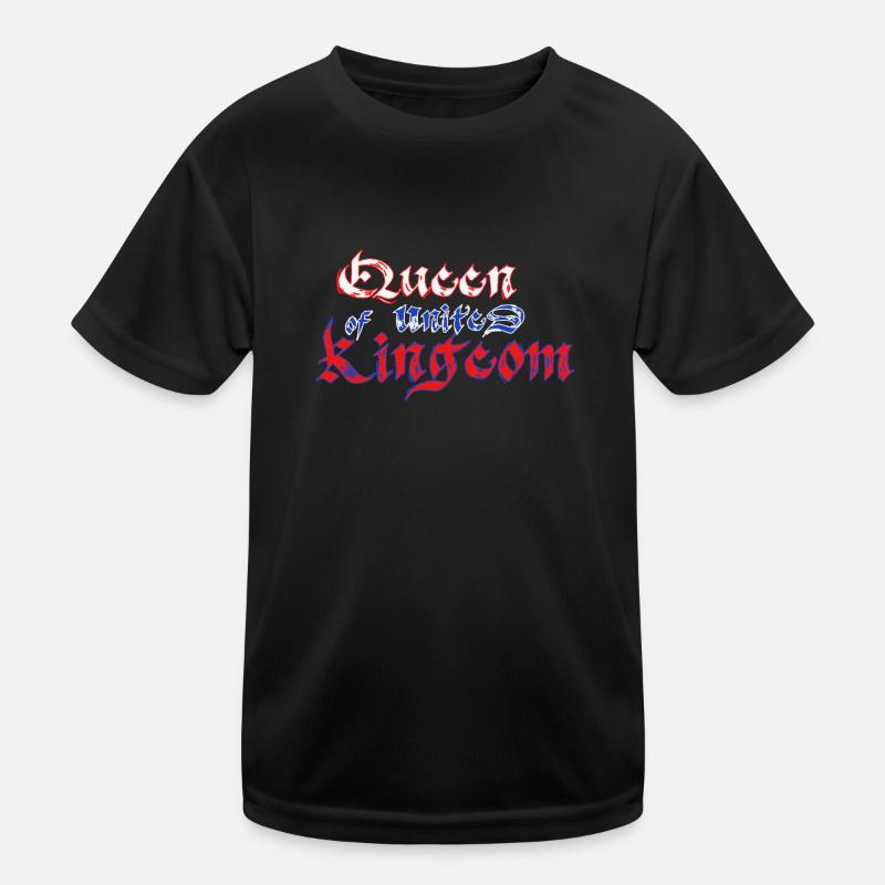 Queen of UK Kids Functional T-Shirt