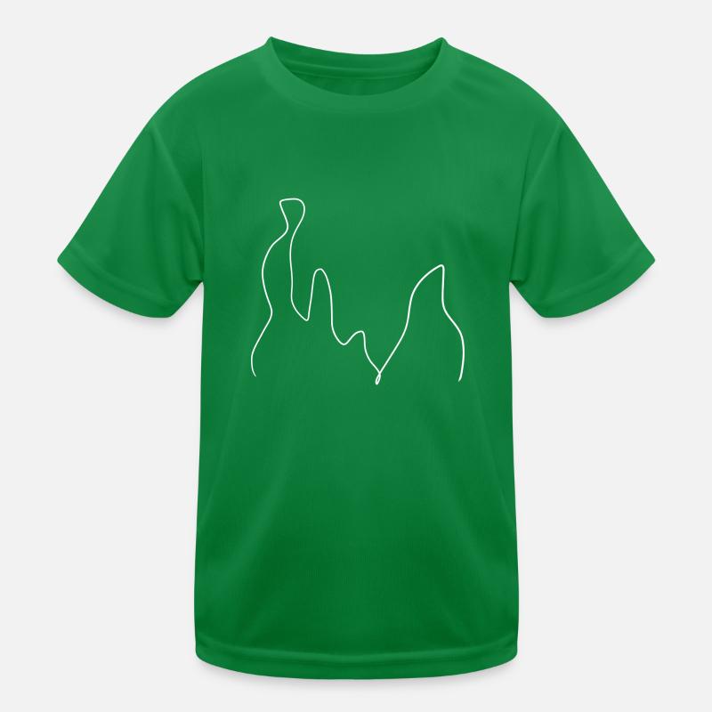 curve waves Kids Functional T-Shirt