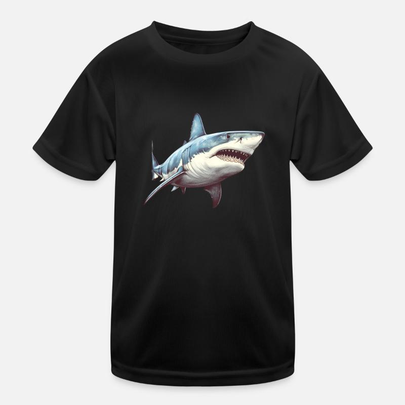 Grand requin blanc T-shirt sport Enfant