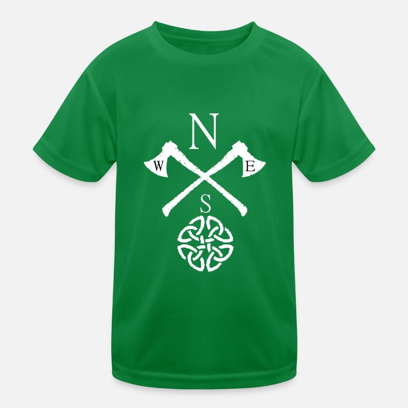 Wikinger-Kompass Kinder Funktions-T-Shirt