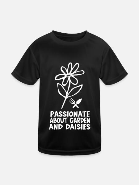 Hobby Gardener Gardener Goose Flower - Kids Functional T-Shirt - black - Front