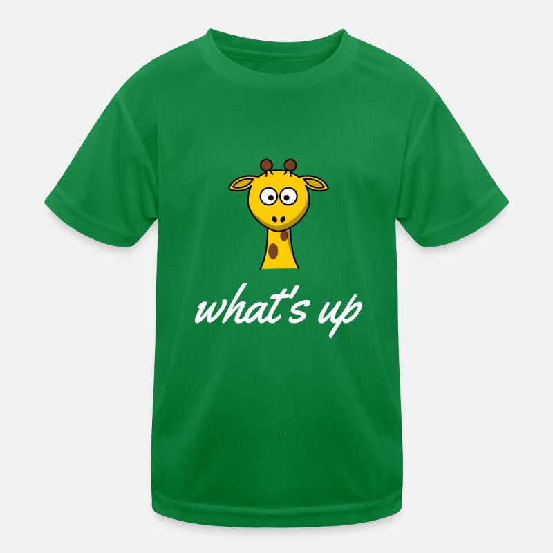 Giraffe Whats up | Zoo Kinder Funktions-T-Shirt