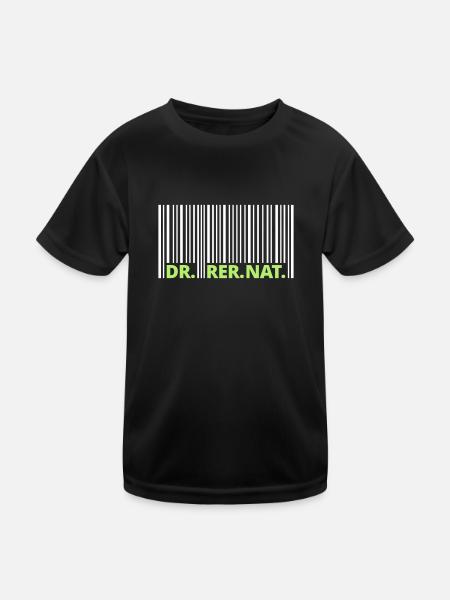 Doktor - Kinder Funktions-T-Shirt - Schwarz - Vorne