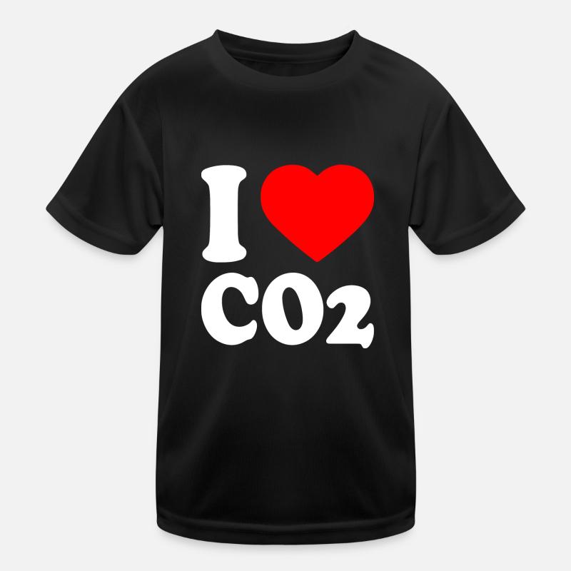 I love co2 Kinder Funktions-T-Shirt