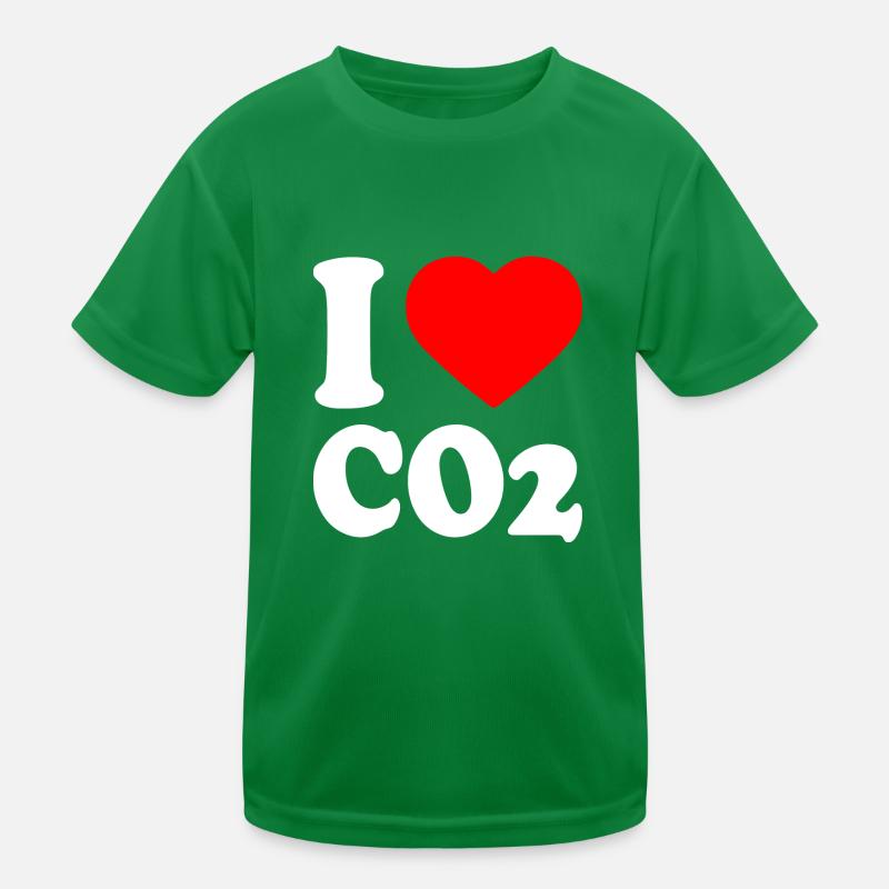 I love co2 Kinder Funktions-T-Shirt