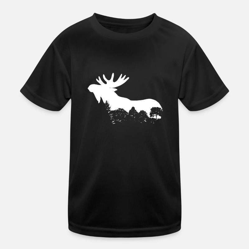 Elch Kinder Funktions-T-Shirt