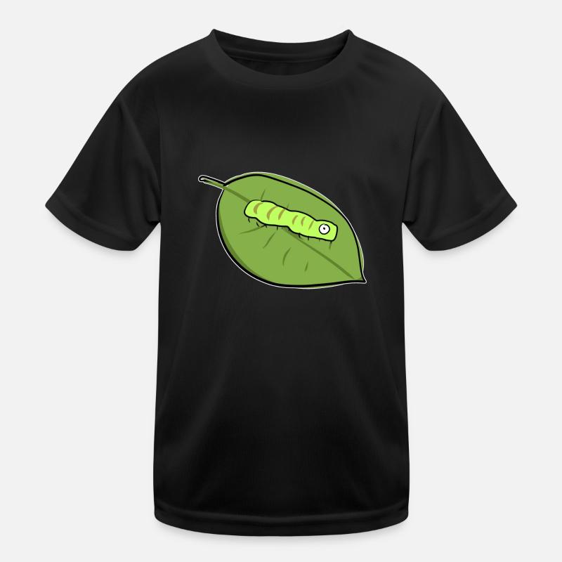 caterpillar leaf biologie symbole nature T-shirt sport Enfant