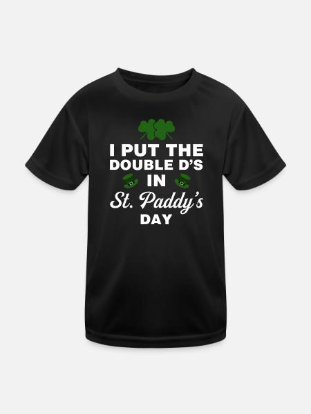 Ich habe die Doppel-D's in St. Paddy's Day gesetzt - Kinder Funktions-T-Shirt - Schwarz - Vorne