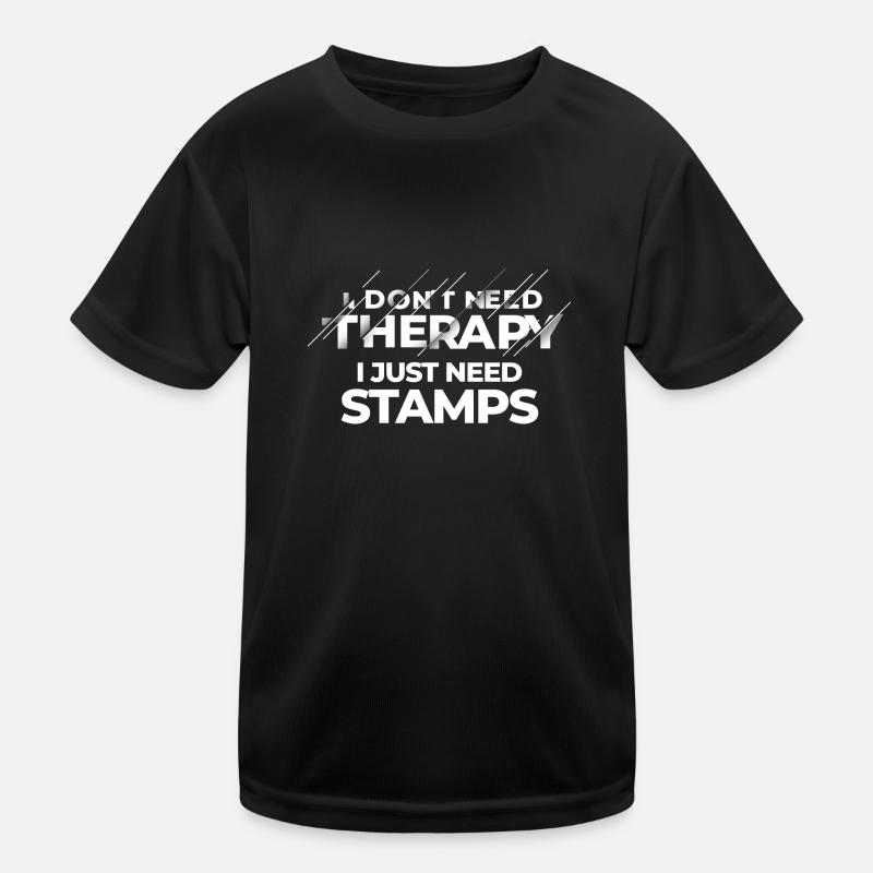 Stamp collecting Kids Functional T-Shirt