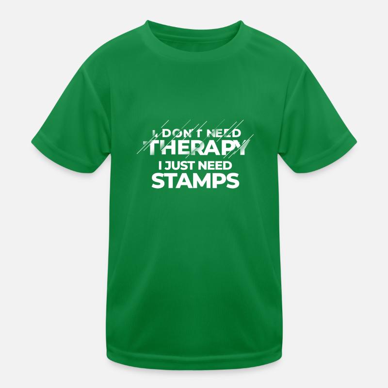 Stamp collecting Kids Functional T-Shirt