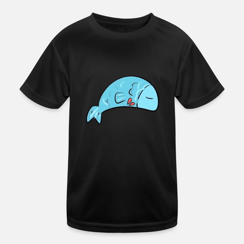 fisch traurig gebrochenes herz tier Kinder Funktions-T-Shirt