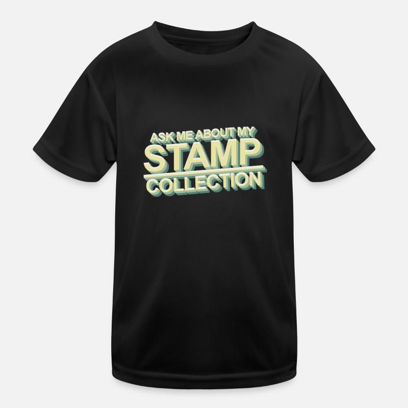 Stamp collecting Kids Functional T-Shirt