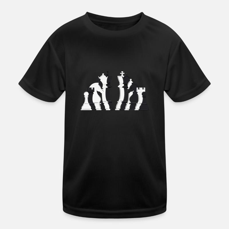 Chess pieces lineup Kids Functional T-Shirt