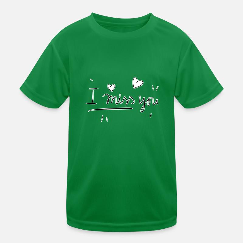 Tu me manques chers couples T-shirt sport Enfant