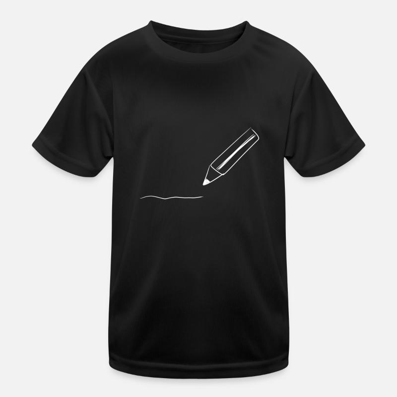 stift zeichnen Kinder Funktions-T-Shirt