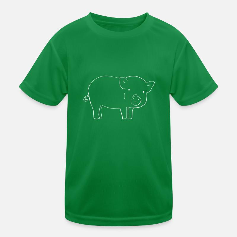 Schwein Symbol Tier Kinder Funktions-T-Shirt