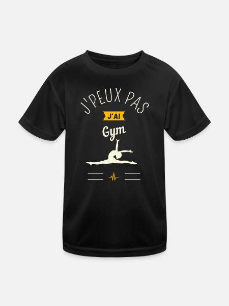 J'Peux Pas J'AI Gym - T-shirt sport Enfant - noir - Devant