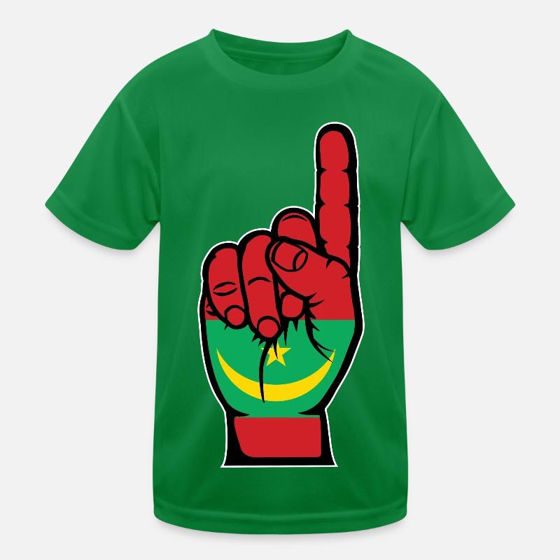Mauritania Flag Number 1 Kids Functional T-Shirt