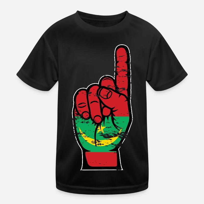 Mauritania flag number 1 used Kids Functional T-Shirt
