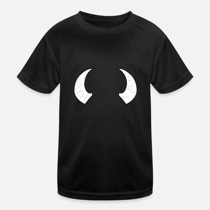 zwei hörner horn bulle widder symbol Kinder Funktions-T-Shirt