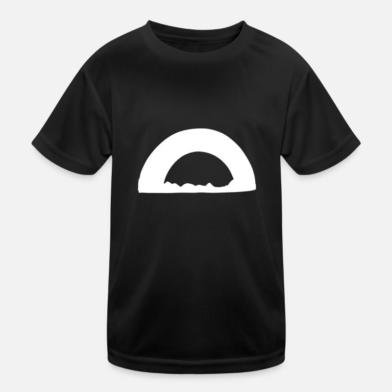 Arc Symbol Shape Grass Line Kids Functional T-Shirt
