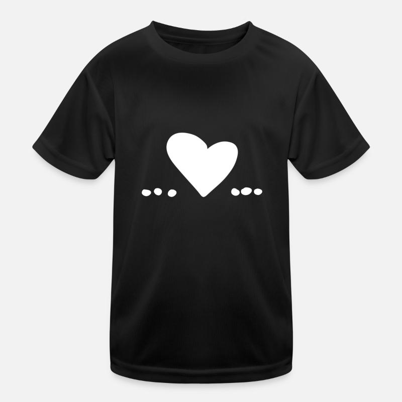 herz liebe symbol punkt punkte Kinder Funktions-T-Shirt