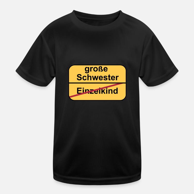 große Schwester Kinder Funktions-T-Shirt