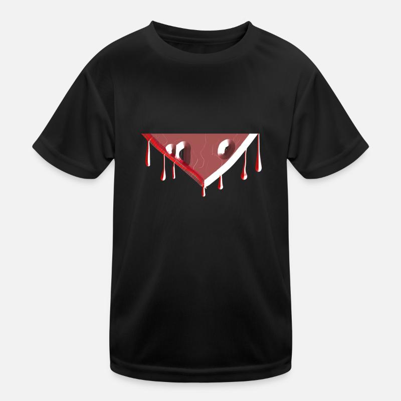 drop symbol shape red Kids Functional T-Shirt