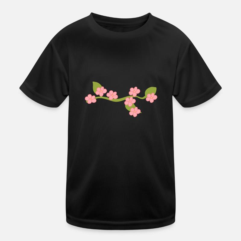 Floral Rose Feuille Feuilles Ligne Nature Branche T-shirt sport Enfant