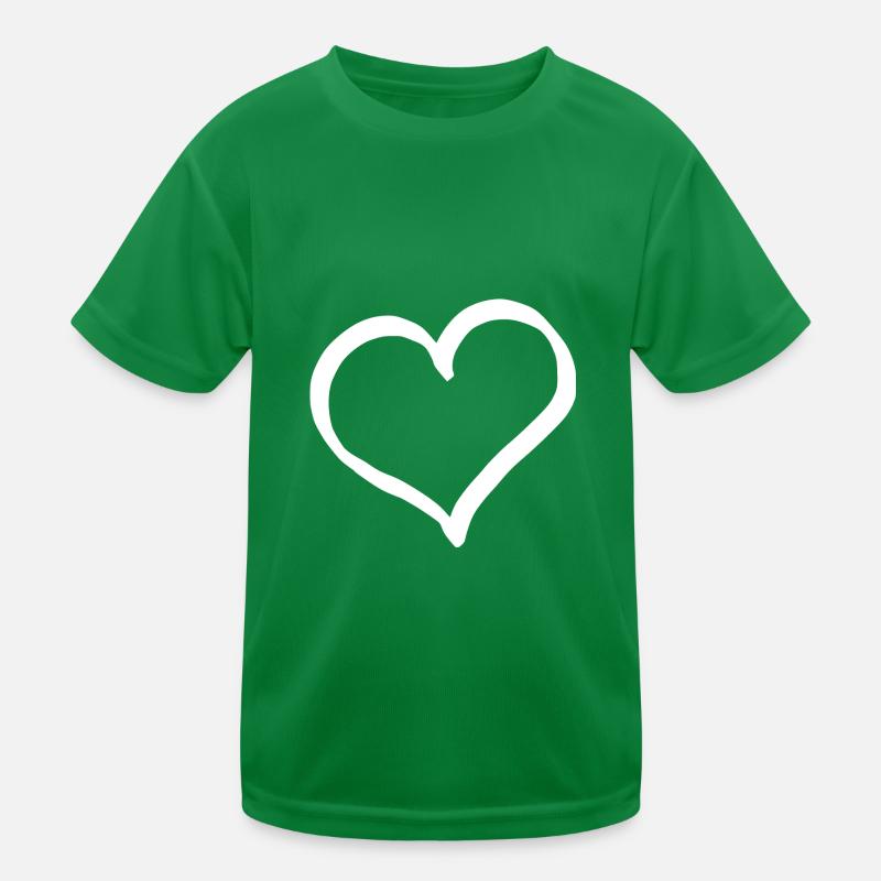 white heart white gift valentine's day Kids Functional T-Shirt