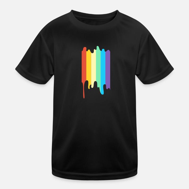 LGBT Regenbogenfarbe Kinder Funktions-T-Shirt