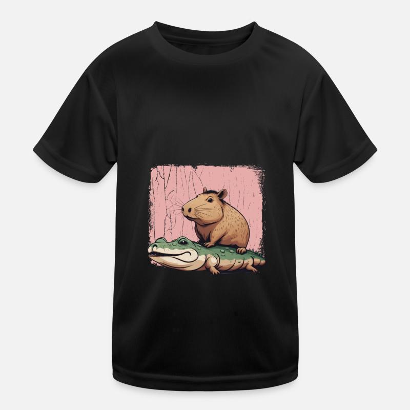 Capybara Capybara Cute Funny Gift Kids Functional T-Shirt