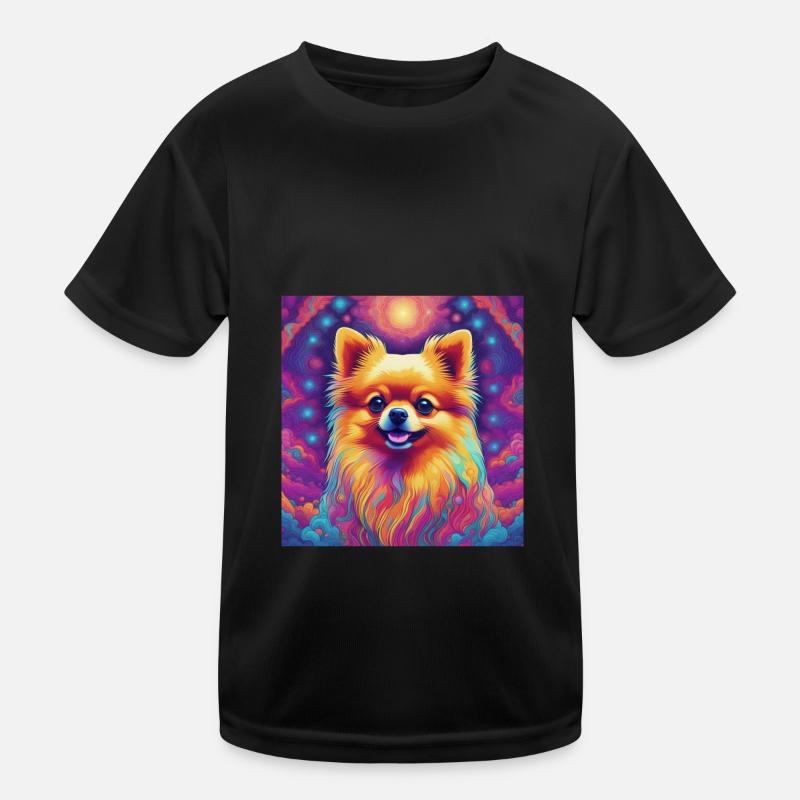 Chien de Poméranie Mignon Cadeau T-shirt sport Enfant
