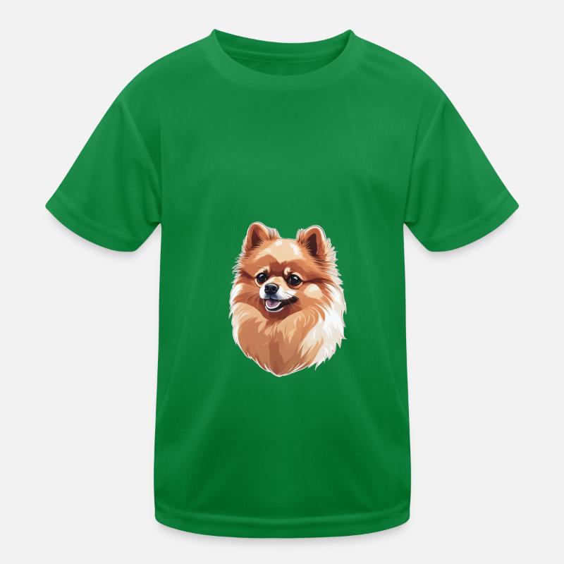 Zwergspitz Hund Kinder Funktions-T-Shirt