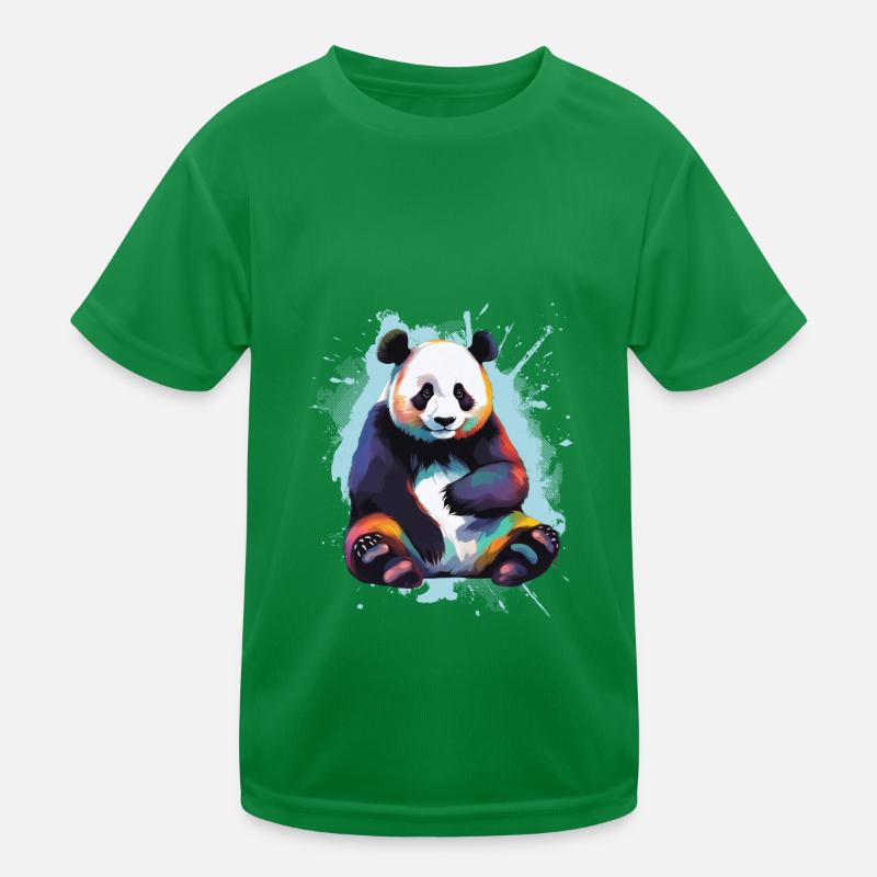 Panda Kids Functional T-Shirt