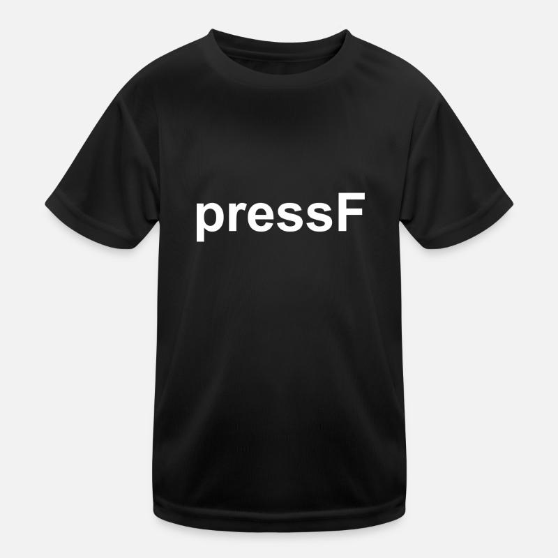 presseF Emote - Gaming Stream Chat Mème T-shirt sport Enfant
