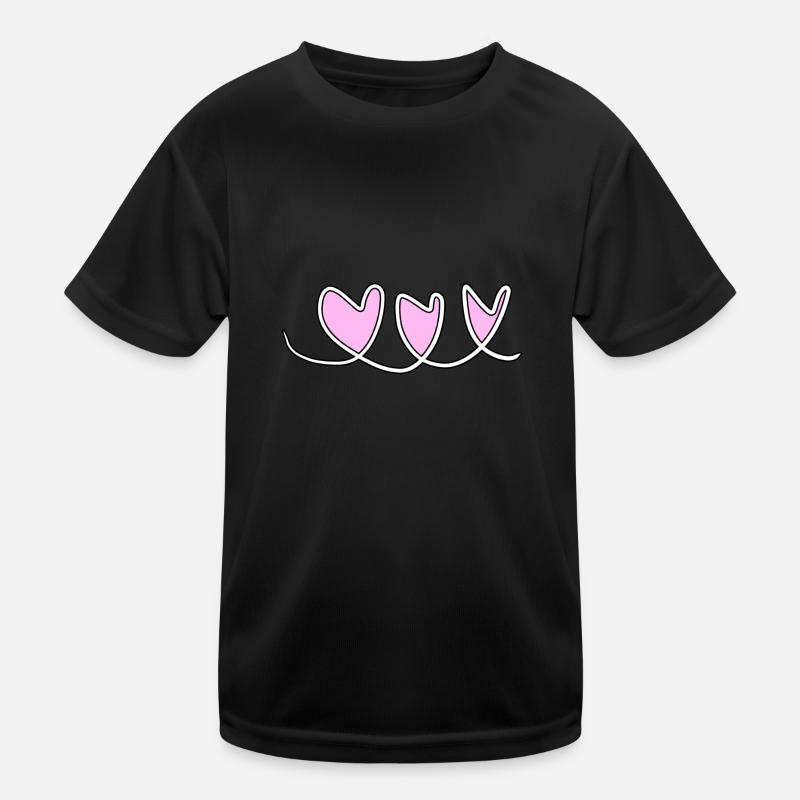 herzen herz Kinder Funktions-T-Shirt