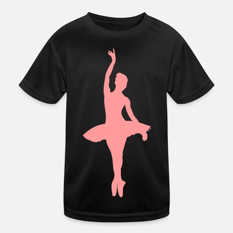 Ballarina danse rose ballet T-shirt sport Enfant
