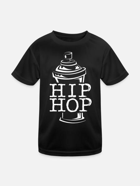 Sprayer Spraying Symbol Spray Can Hip Hop Can - Kids Functional T-Shirt - black - Front