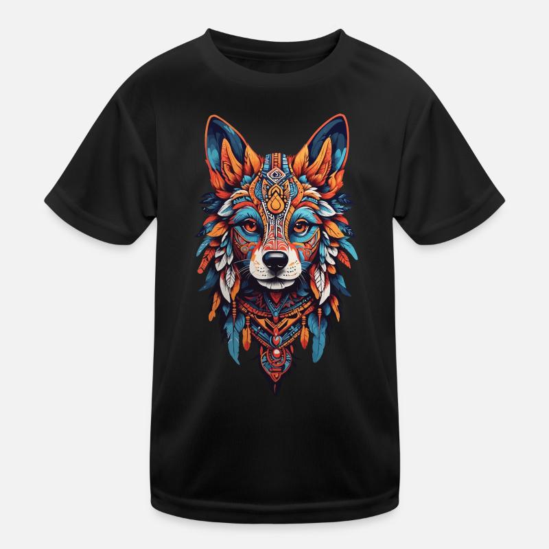 de chien chaman Bohème Design T-shirt sport Enfant