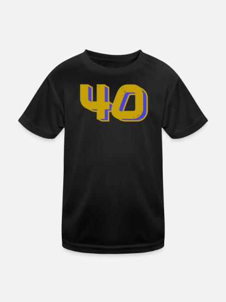 40. 40 YEARS. 40th ANNIVERSARY. 40 YEARS ANNIVERSARY. - Kids Functional T-Shirt - black - Front